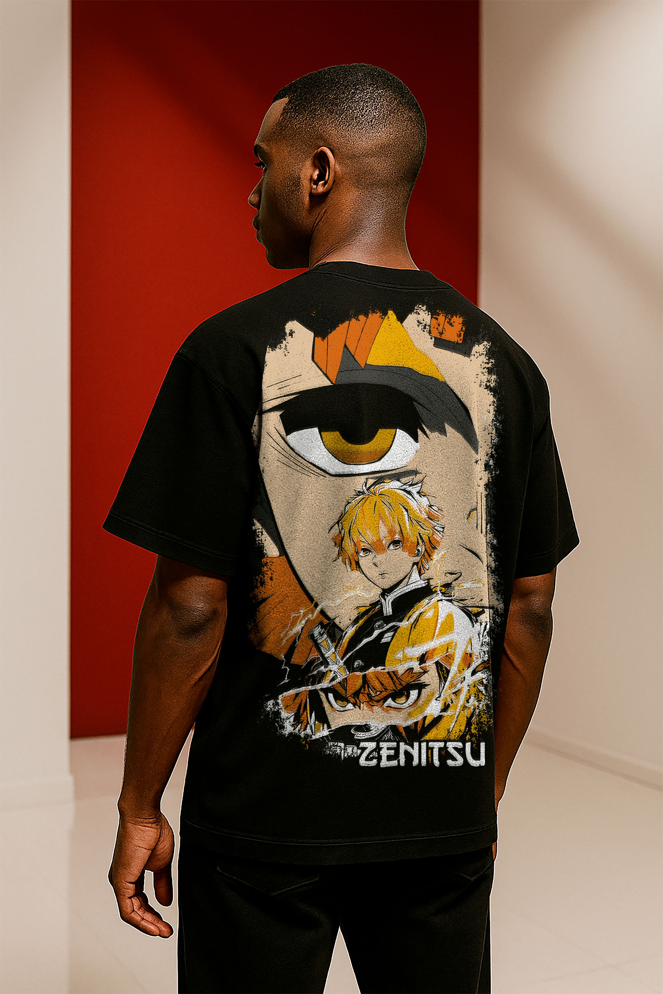 Camiseta Zenitsu – Estampado Premium